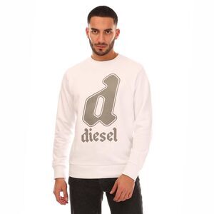 Diesel Mens S-Gir 13-1 Sweatshirt / White